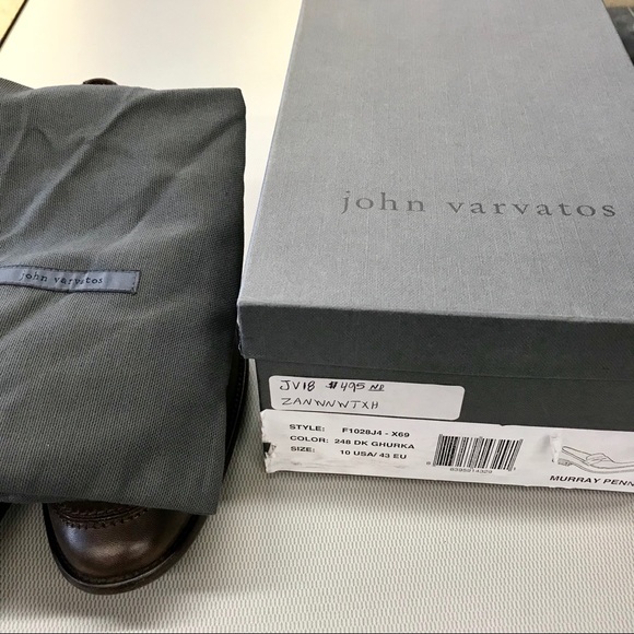 John Varvatos Brown Murray Penny Loafers - Picture 8 of 8